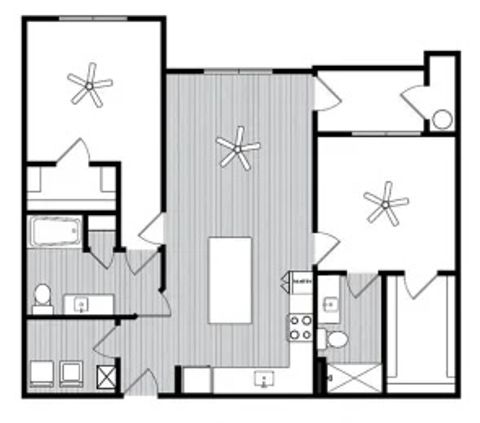 Private Room in 2Bed.2Bath