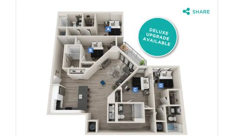 Private Room in 4Bed.4Bath