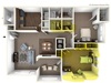 Private Room in 2Bed.2Bath