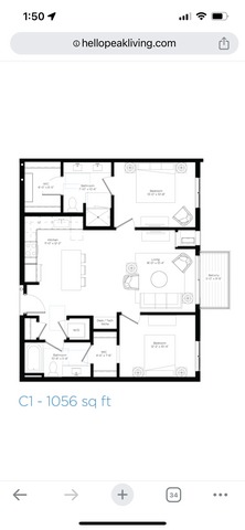 Private Room in 2Bed.2Bath