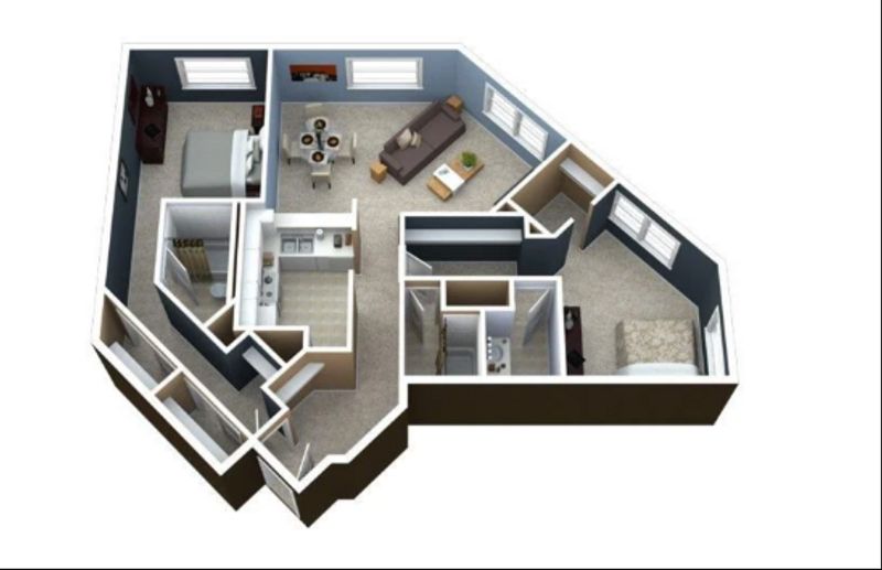 Private Room in 2Bed.2Bath