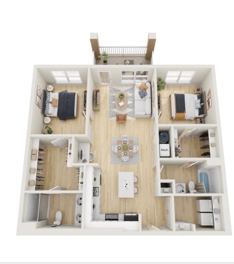 Private Room in 2Bed.2Bath