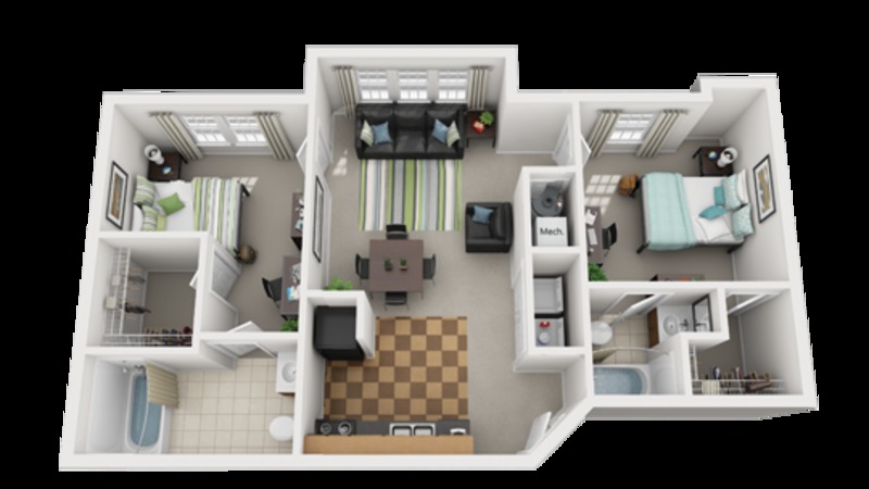 roommates in Wichita Private Room in 2Bed.2Bath - cirtru.com