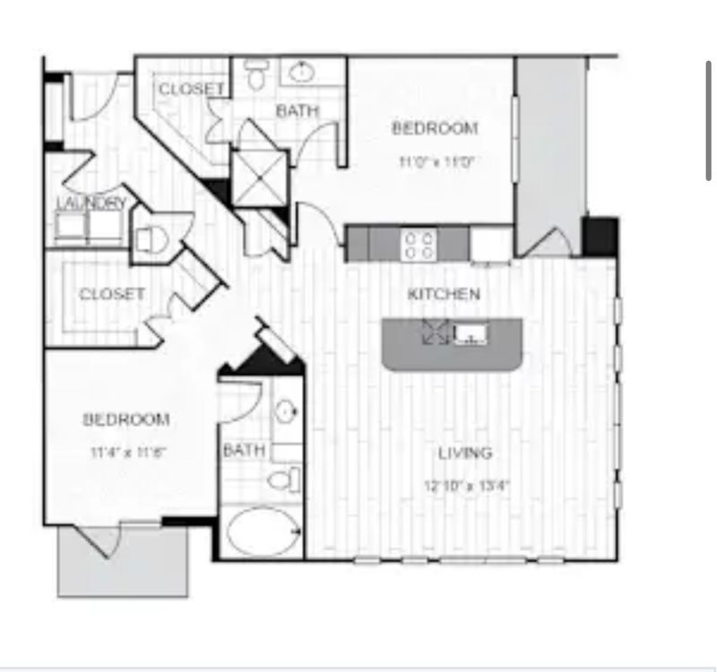 Private Room in 2Bed.1Bath