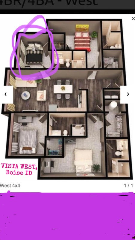 Private Room in 4Bed.4Bath