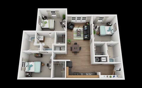 Private Room in 3Bed.1Bath