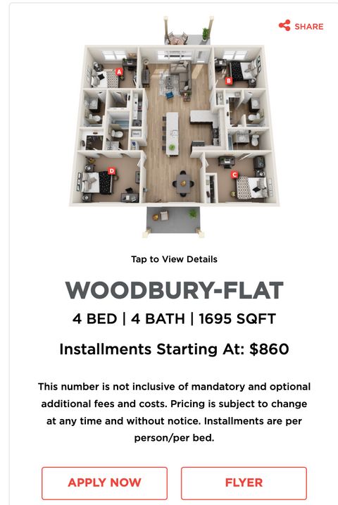 Private Room in 4Bed.4.5Bath