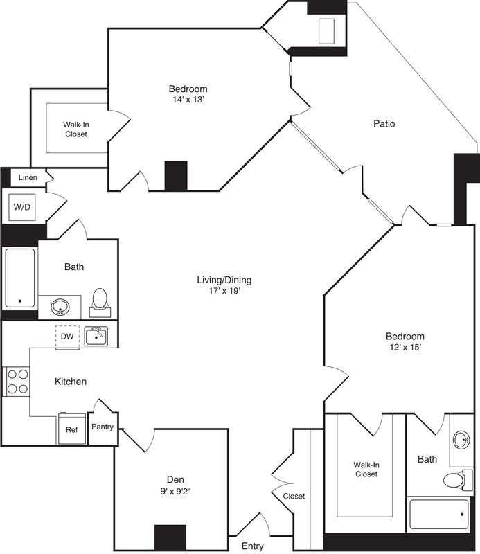 Private Room in 2Bed.2Bath