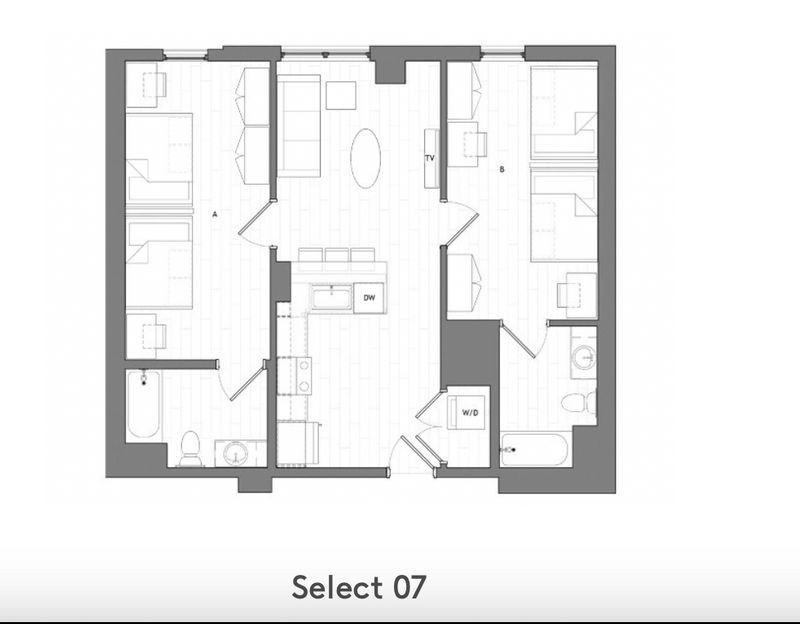 Shared Room in 2Bed.2Bath