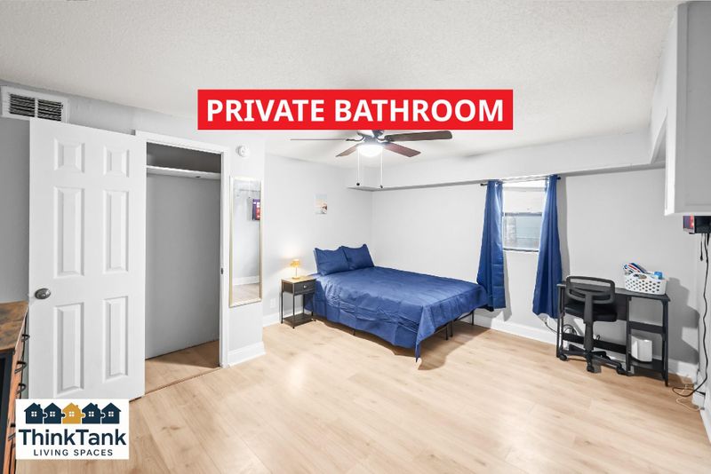 Every Room has a Private Bathroom! Friendly Professional Community Utilities Included  Fastest High-Speed Wi-Fi  On-Site Washer & Dryer Close to Bus Stop, Shopping, and Basketball Courts! (id. 21944)