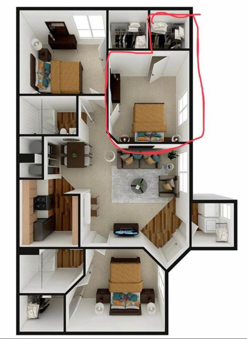 Private Room in 3Bed.2Bath