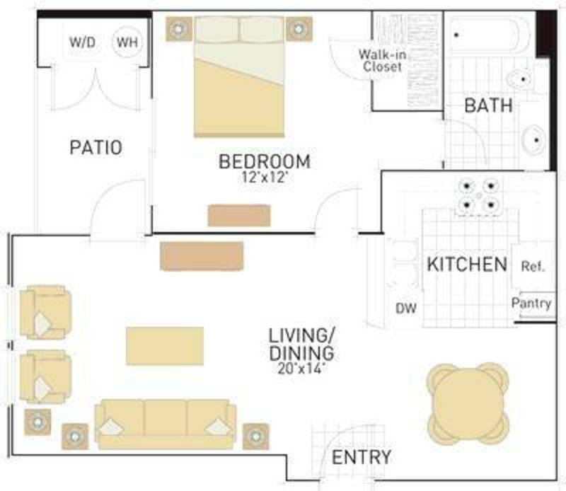 Great 1bed 1 Bath in Quail Meadow