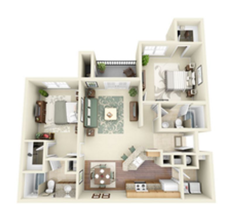 Private Room in 2Bed.2Bath