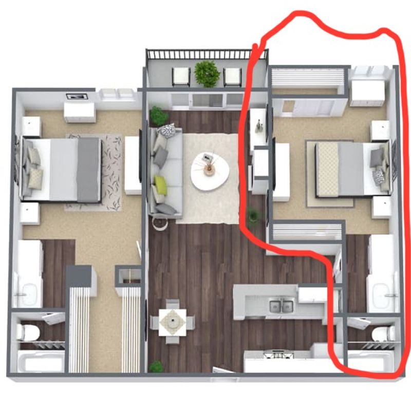roommates in Alexandria Private Room in 2Bed.2Bath - cirtru.com
