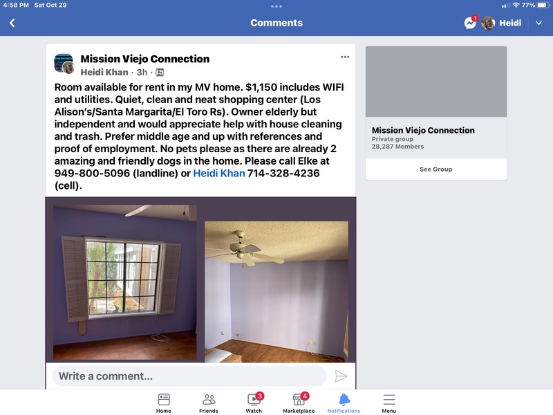 roommates in Mission Viejo Private Room in 2Bed.2Bath - cirtru.com