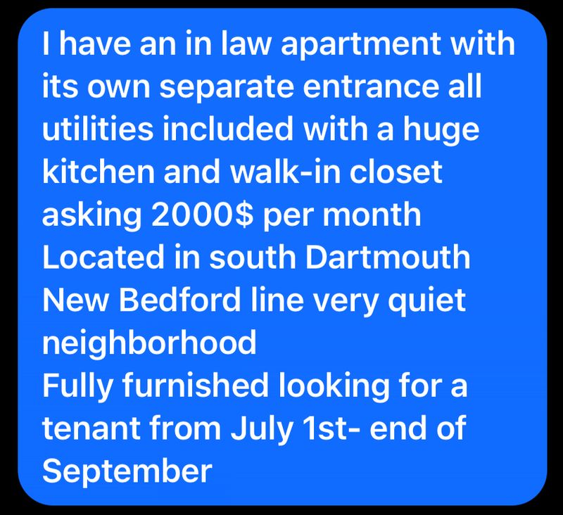 roommates in New Bedford Entire Place 1Bed.1Bath - cirtru.com