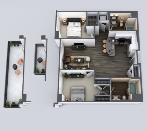 roommates in Los Angeles Private Room in 2Bed.2Bath - cirtru.com