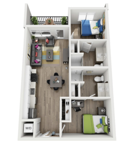 roommates in Denver Private Room in 2Bed.2Bath - cirtru.com