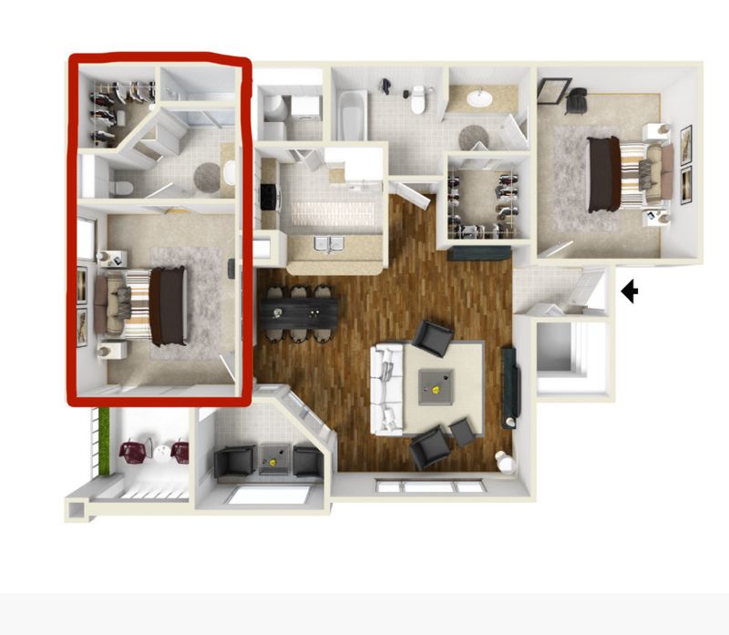 Room1Bed.1Bath
