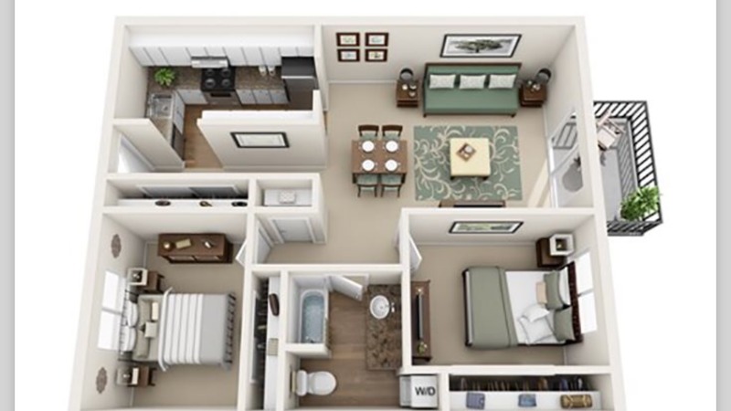 Private Room in 2Bed.1Bath