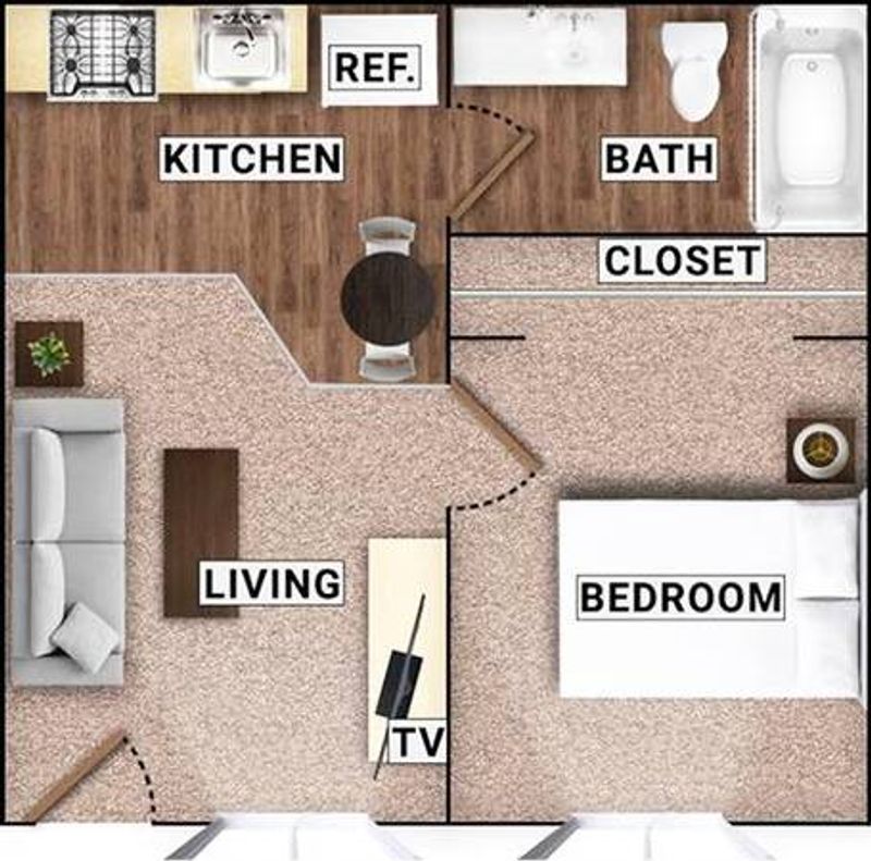 roommates in San Antonio Entire Place 1Bed.1Bath - cirtru.com