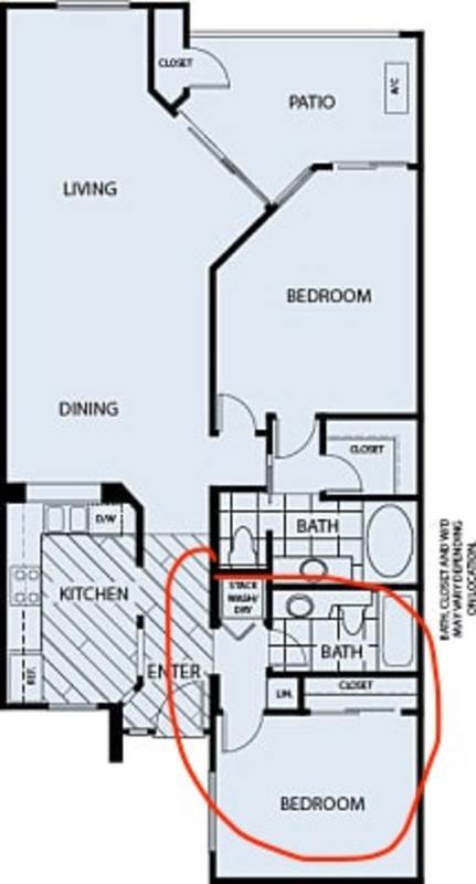 roommates in San Jose Private 1b1b in  2b2b apt - cirtru.com