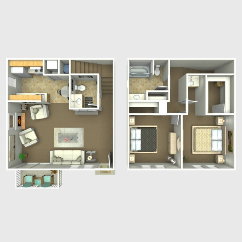 Private Room in 2bed.2bath
