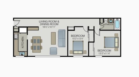 roommates in San Mateo Private Room in 2Bed.1Bath - cirtru.com
