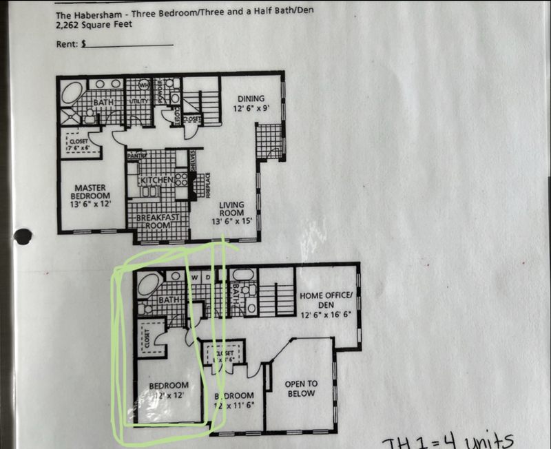 Private Room in 3Bed.4Bath