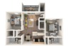 Private Room in 2Bed.2Bath