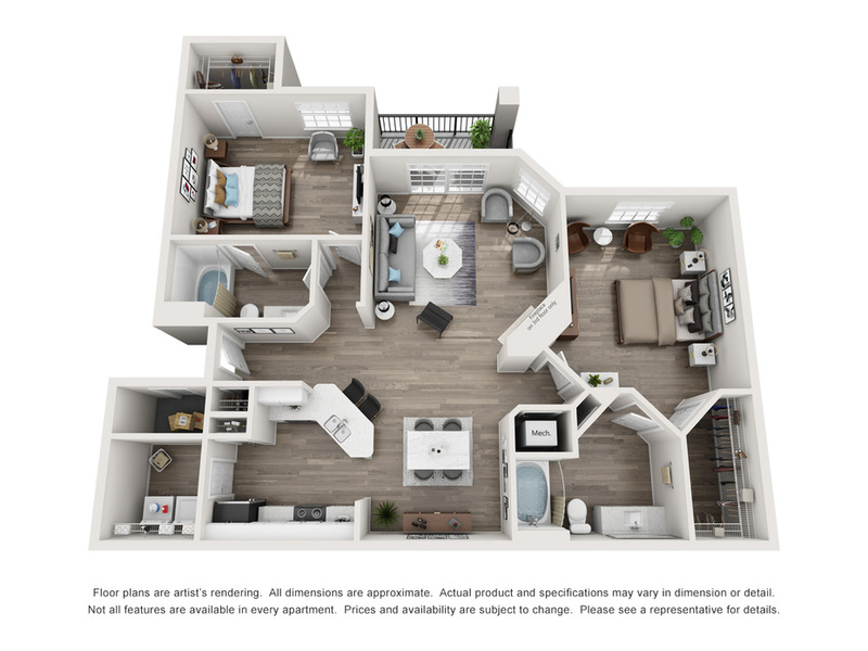 Private Room in 2Bed.2Bath