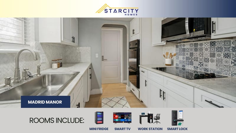 LUXURY ROOMS  Modern & Large San Antonio Home by StarCity Homes! | Madrid Manor (id. 36409)