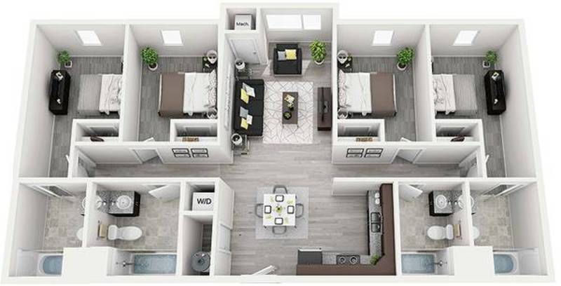 roommates in Buffalo Private Room in 4Bed.4Bath - cirtru.com