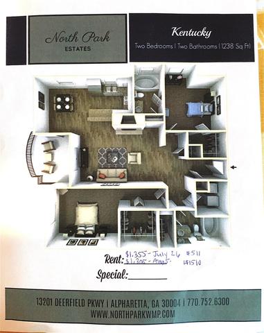 Private Room in 2bed.2bath