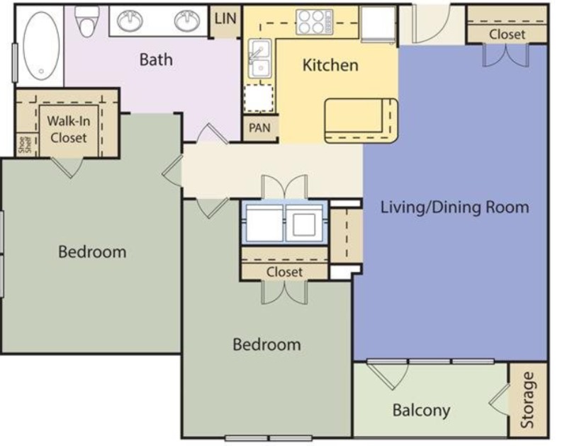 Private Room in 2Bed.1Bath