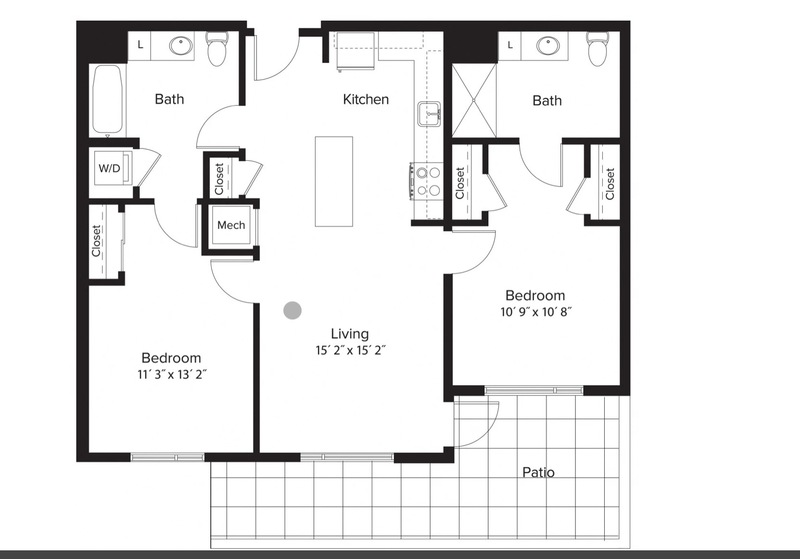 Private Room in 2Bed.2Bath