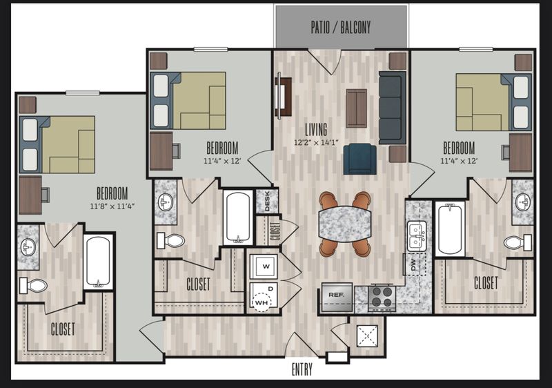 roommates in Arlington Private Room in 3Bed.3Bath - cirtru.com