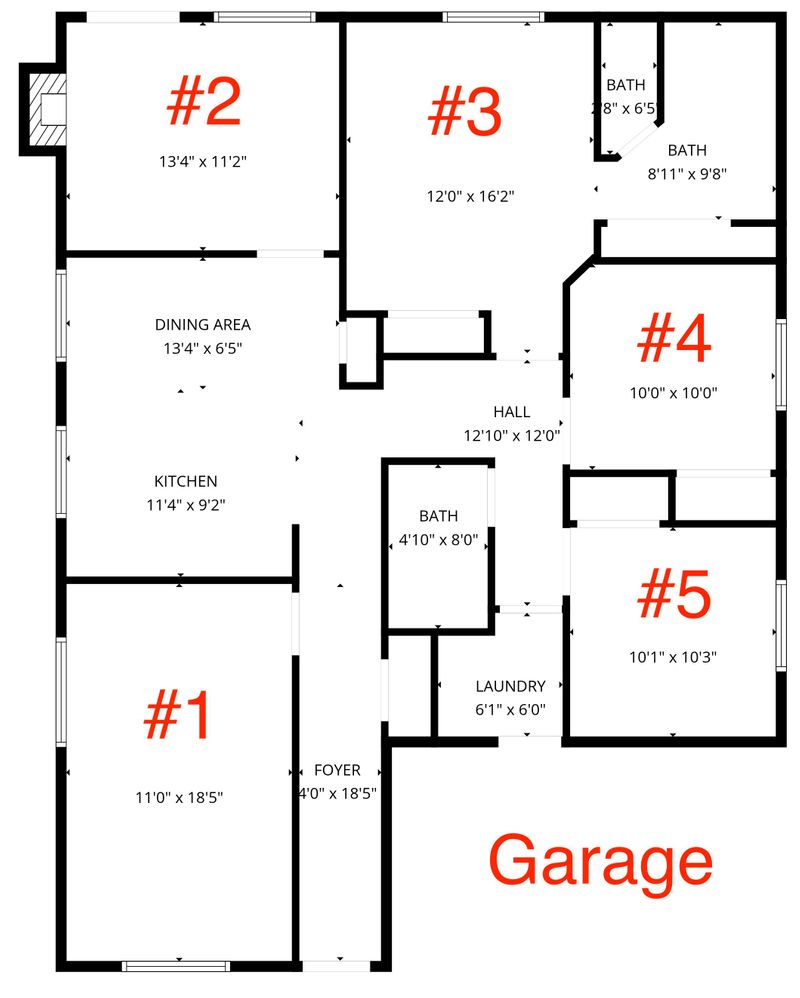 Single story home close to 215 and major shopping. (id. 33525)