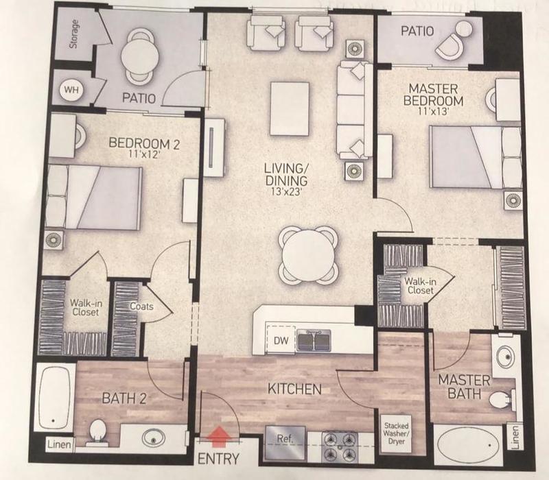 Private Room in 2Bed.2Bath