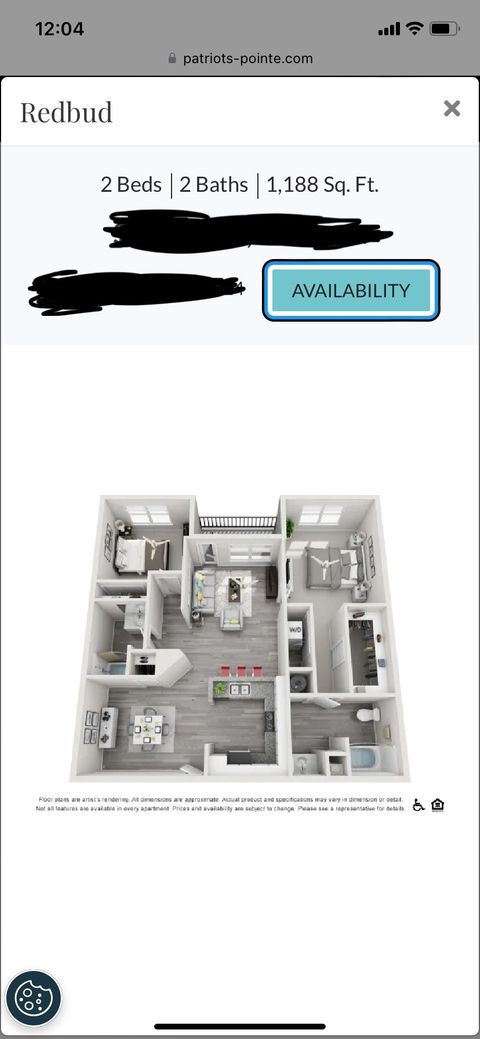Private Room in 2Bed.2Bath