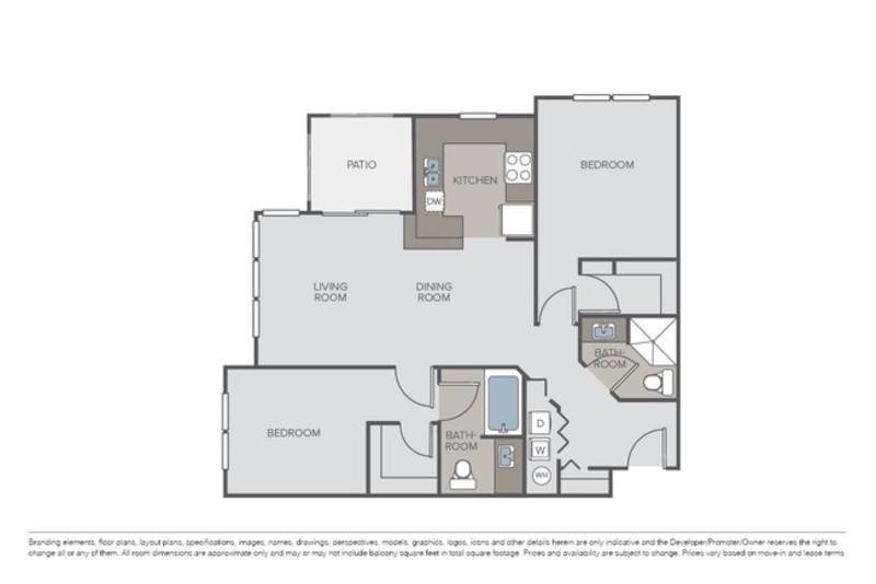 Private Room in 2Bed.2Bath