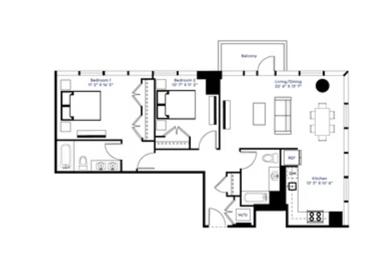 Entire Place 2Bed.2Bath