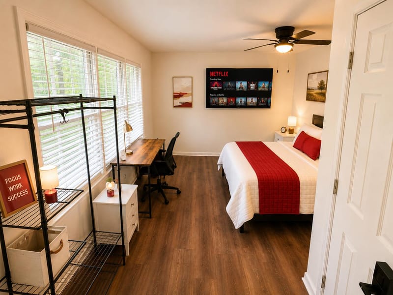 roommates in Undisclosed, Stone Mountain, GA 30088 BRAND NEW REMODEL  6 PRIVATE BATHS  SMART TVs  FAST WIFI  WORKSPACES  PRO CLEANING (id. 39999) - cirtru.com