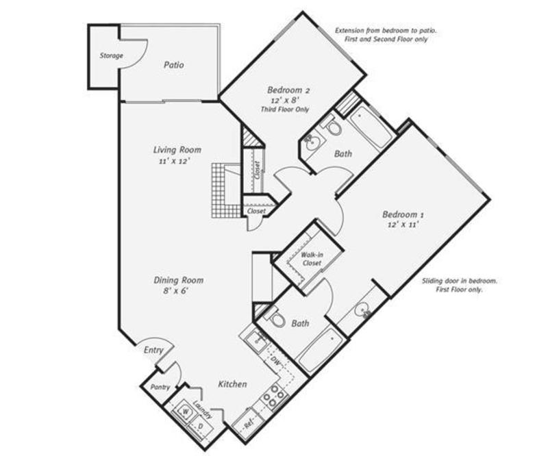 Private Room in 2Bed.2Bath