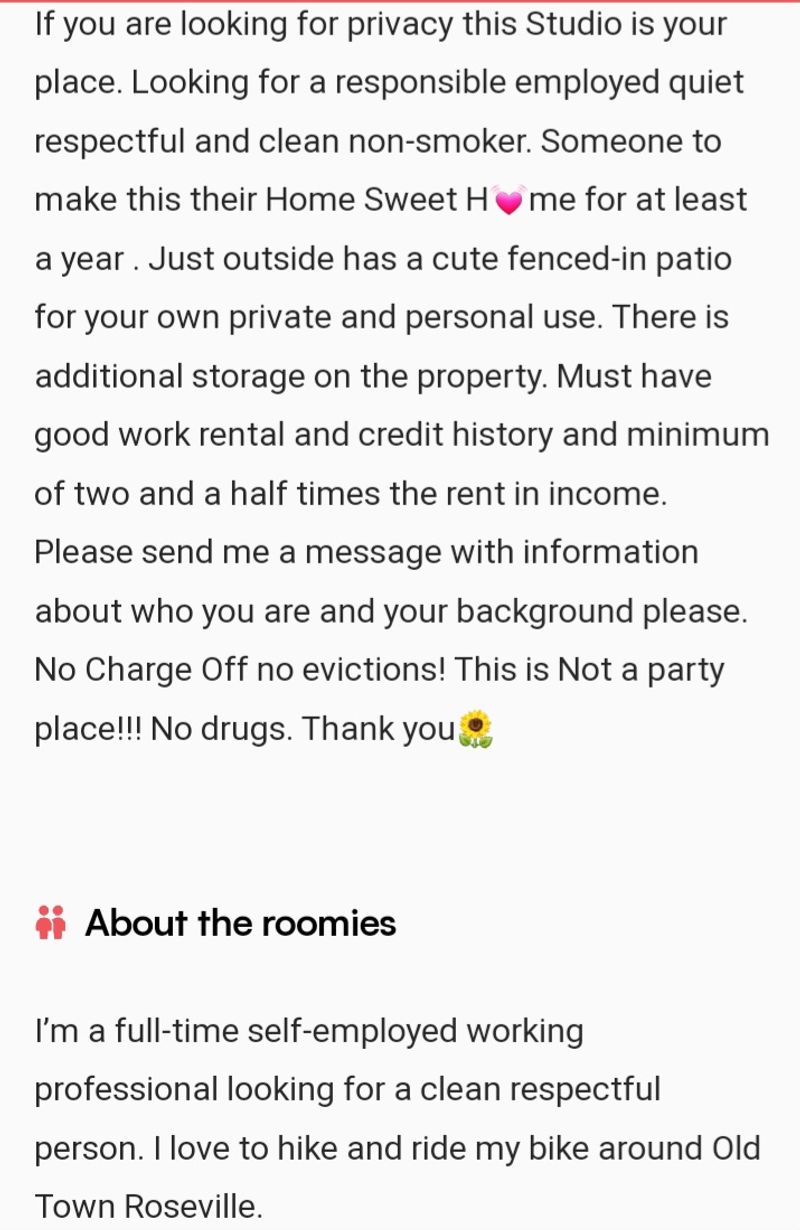 roommates in Roseville Entire Place 1Bed.1Bath - cirtru.com