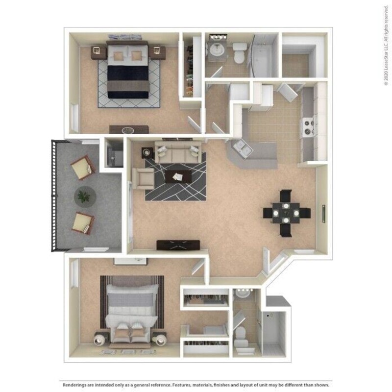 Private Room in 2Bed.2Bath