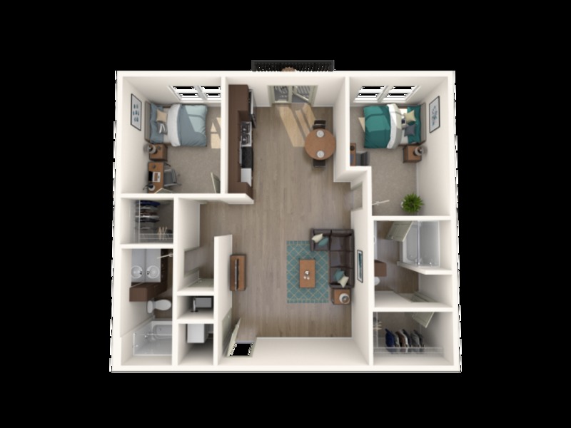 Private Room in 2Bed.2Bath