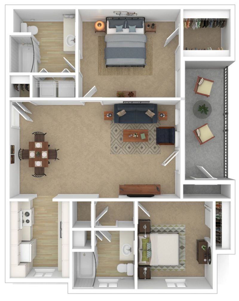 roommates in Nashville Private Room in 2Bed.2Bath - cirtru.com