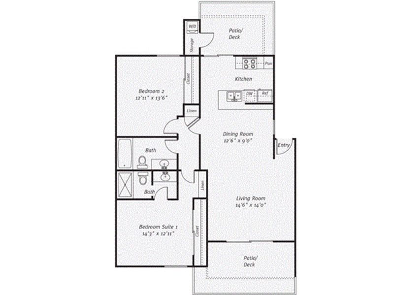 Private Room in 2Bed.2Bath