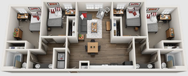 roommates in Raleigh Private Room in 4Bed.2Bath - cirtru.com